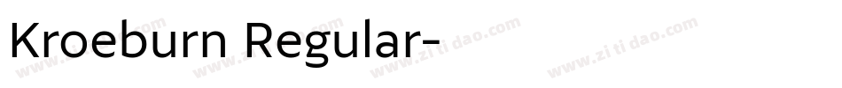 Kroeburn Regular字体转换